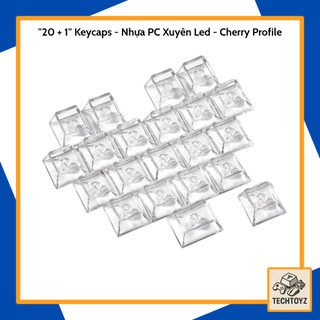 [ Xuyên Led ] Bộ 21 Keycaps Trái Tim - Nhựa PC Cao Cấp - Cherry Profile
