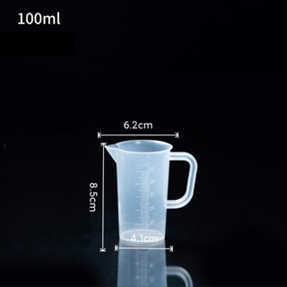 Ca đong định lượng chia vạch,nhựa trong suốt chịu nhiệt 0-100 độ, an toàn cho sức khỏe 25ml - 1000ml