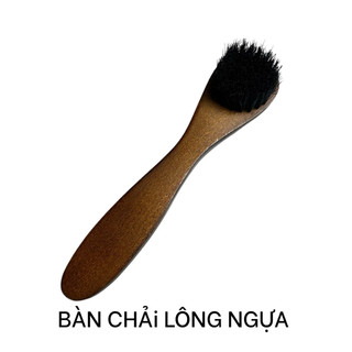 Bàn chải lông ngựa vệ sinh giày da, sneaker, loại nhỏ đầu tròn hoặc vuông- Ví Da SAGO