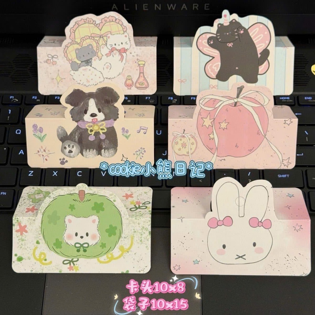 [GIÁ SỈ] 100 TAG GIẤY 10X8CM ĐÓNG GÓI ĐỒ KÈM TÚI BÓNG KÍNH RANDOM HÌNH ...