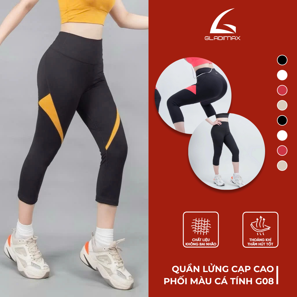 Quần Lửng G08 Gladimax l Cạp Cao Tôn Dáng, Phối Màu Cá Tính