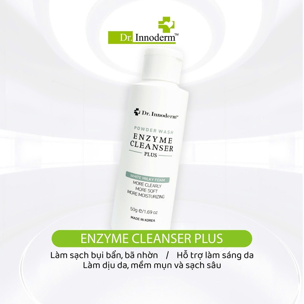[Dr.Innoderm]_Sửa rửa mặt dạng bột_Enzyme Cleanser 50g_Sản phẩm chính hãng_Xuất VAT 100%
