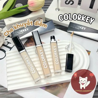 [COLORKEY] Kem Che Khuyết Điểm COLORKEY Vỏ Đen Dạng Lỏng, Mỏng Nhẹ, Cover All Concealer, 6ml