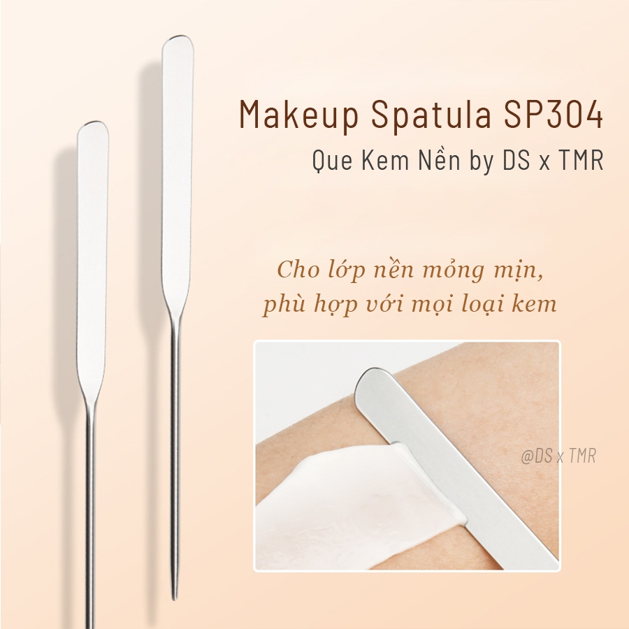 Bộ Dụng Cụ Trộn Tán Kem Nền SP304 TMR Bằng Thép Không Gỉ, Bảng Trộn Acrylic Cho Lớp Nền Mỏng Mịn