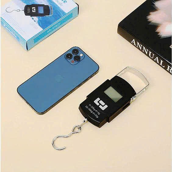 Cân Điện Tử Cầm Tay Mini Có Móc Treo Hành Lý Hàng Hóa và Thước Đo T35