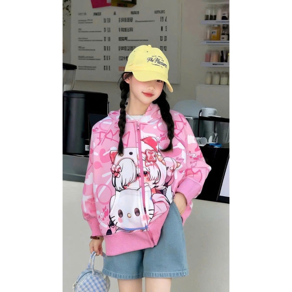 ÁO KHOÁC BÉ GÁI THU ĐÔNG SZ 14- 40KG HH2 CHẤT NỈ 2 DA