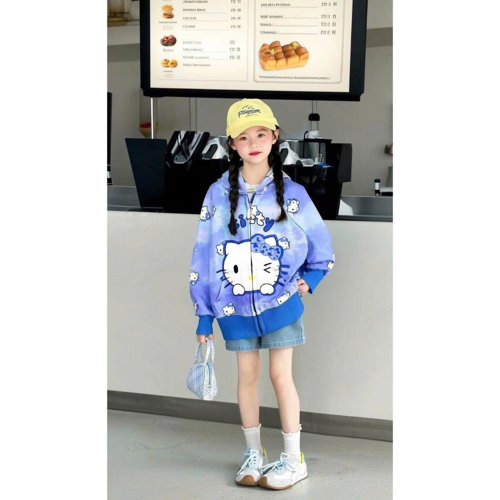ÁO KHOÁC BÉ GÁI THU ĐÔNG SZ 14- 40KG HH2 CHẤT NỈ 2 DA