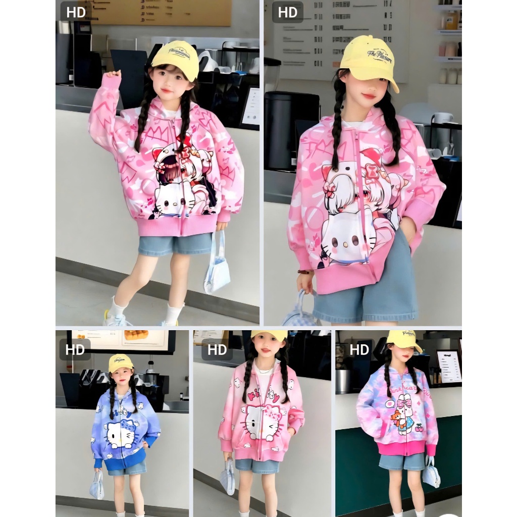 ÁO KHOÁC BÉ GÁI THU ĐÔNG SZ 14- 40KG HH2 CHẤT NỈ 2 DA