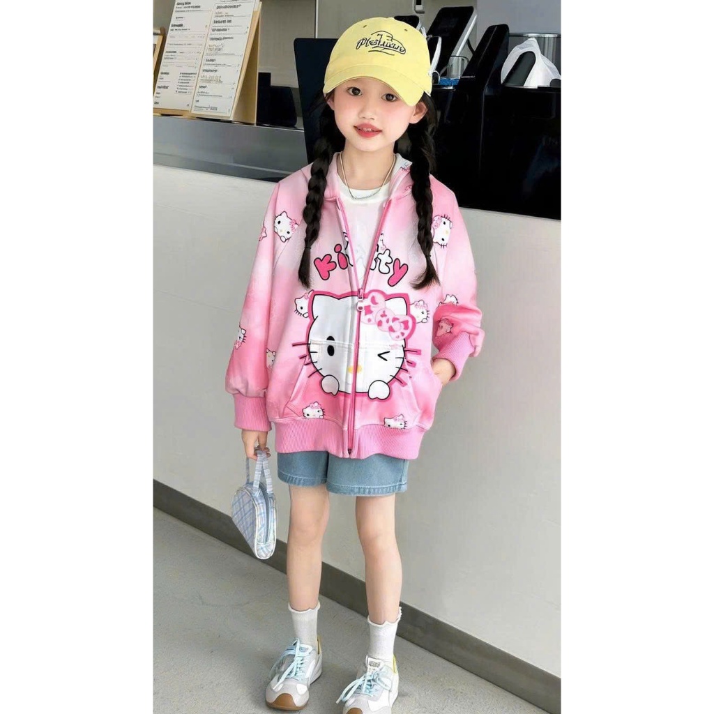 ÁO KHOÁC BÉ GÁI THU ĐÔNG SZ 14- 40KG HH2 CHẤT NỈ 2 DA