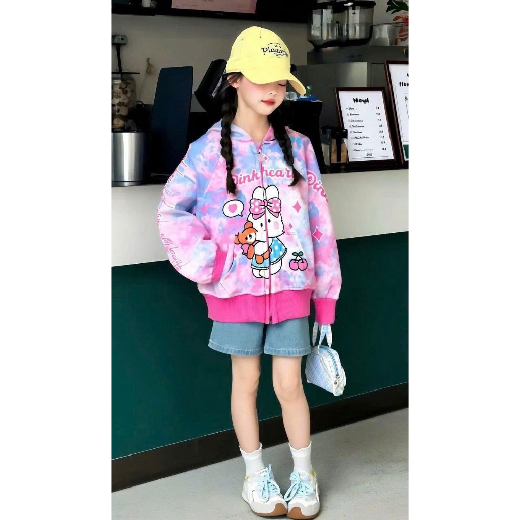 ÁO KHOÁC BÉ GÁI THU ĐÔNG SZ 14- 40KG HH2 CHẤT NỈ 2 DA