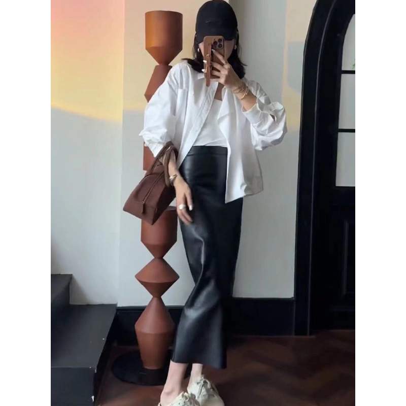 𝗩𝗲𝗻𝗲 𝗟𝗶𝗻𝗲𝗻 -|BEELY| Áo Linen sơ mi vạt bầu