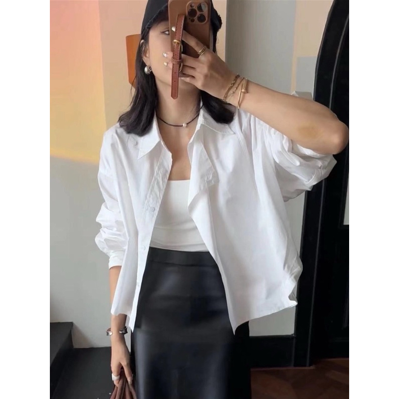 𝗩𝗲𝗻𝗲 𝗟𝗶𝗻𝗲𝗻 -|BEELY| Áo Linen sơ mi vạt bầu