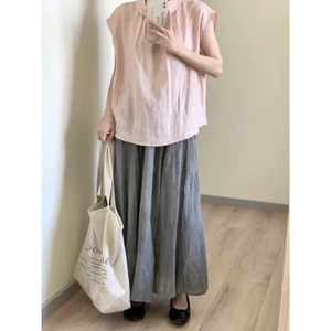 𝗕𝗶𝗯𝗶 𝗟𝗶𝗻𝗲𝗻 - | BEELY | Áo Linen cổ sen