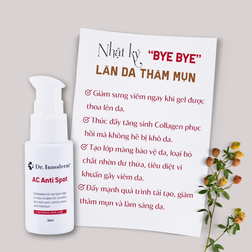 [Dr.Innoderm]_Gel chấm mụn_Ac Anti Spot 30ml_Sản phẩm chính hãng_Xuất VAT 100%