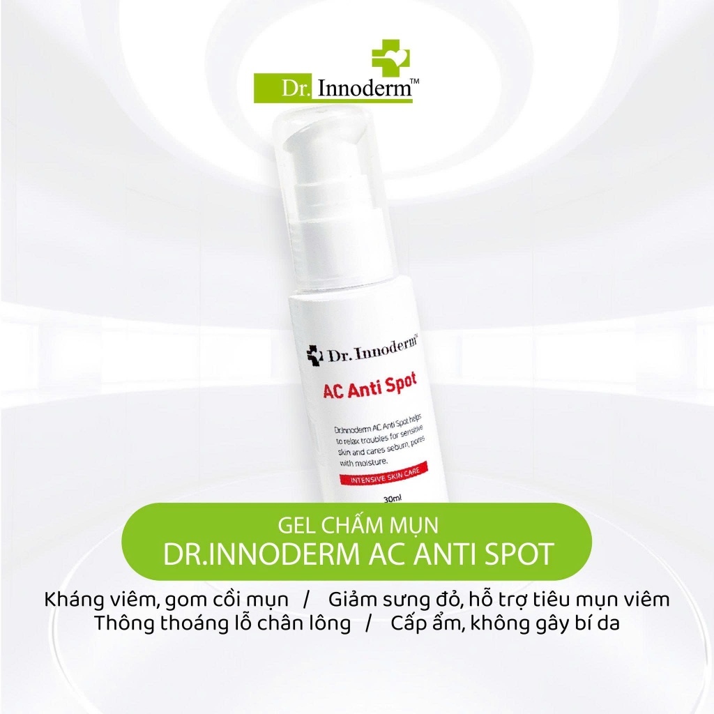 [Dr.Innoderm]_Gel chấm mụn_Ac Anti Spot 30ml_Sản phẩm chính hãng_Xuất VAT 100%
