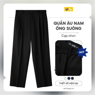 Quần âu nam lưng thun dáng suông YODY trẻ trung dễ phối đồ chất liệu mềm, nhẹ MCTR25A118