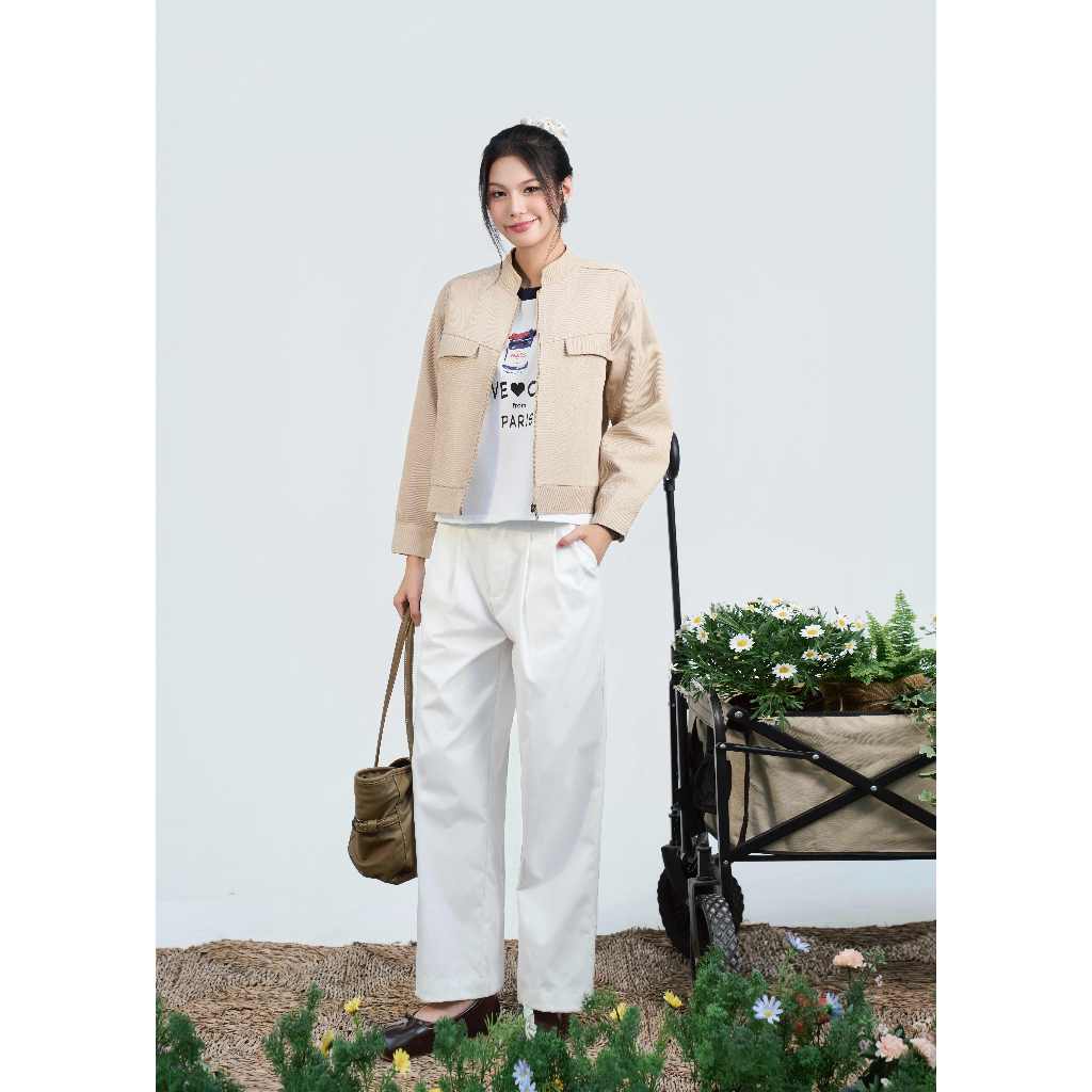 Áo khoác nữ nhung tăm Sunrise Miều Est.2013 dài tay áo khoác basic thời trang Hàn Quốc