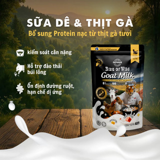 Hộp 12 Gói Pate Bite of Wild Túi 70G Pate - Công Thức Sữa Dê Giàu Đạm, Ít Béo Cho Mèo