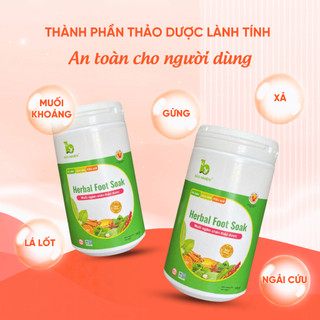 Muối Ngâm Chân Thảo Dược IVF Bảo Nhiên Giảm Tê Chân Tay Phù Nề Giữ Ấm Giúp Ngủ Ngon 500g