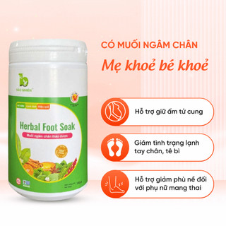 Muối Ngâm Chân Thảo Dược IVF Bảo Nhiên Giảm Tê Chân Tay Phù Nề Giữ Ấm Giúp Ngủ Ngon 500g