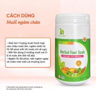 Muối Ngâm Chân Thảo Dược IVF Bảo Nhiên Giảm Tê Chân Tay Phù Nề Giữ Ấm Giúp Ngủ Ngon 500g
