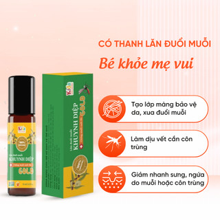 Thanh Lăn Đuổi Muỗi Khuynh Diệp Bảo Nhiên Bảo Vệ Da Làm Dịu Vết Côn Trùng Cắn Giảm Sưng Ngứa 10ml