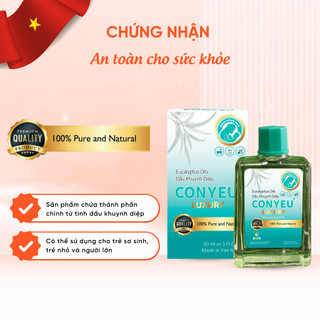 Dầu Khuynh Diệp Con Yêu Luxury Giữ Ấm Cơ Thể Làm Dịu Da Pha Nước Tắm Cho Trẻ Sơ Sinh 30ml