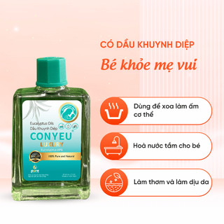 Dầu Khuynh Diệp Con Yêu Luxury Giữ Ấm Cơ Thể Làm Dịu Da Pha Nước Tắm Cho Trẻ Sơ Sinh 30ml