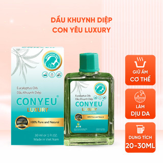 Dầu Khuynh Diệp Con Yêu Luxury Giữ Ấm Cơ Thể Làm Dịu Da Pha Nước Tắm Cho Trẻ Sơ Sinh 30ml