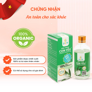 Dầu Tràm Con Yêu Giữ Ấm Cơ Thể Ngừa Cảm Lạnh Làm Dịu Vết Côn Trùng Cắn Cho Bé 50-100ml