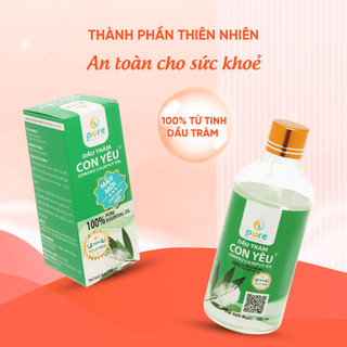 Dầu Tràm Con Yêu Giữ Ấm Cơ Thể Ngừa Cảm Lạnh Làm Dịu Vết Côn Trùng Cắn Cho Bé 50-100ml