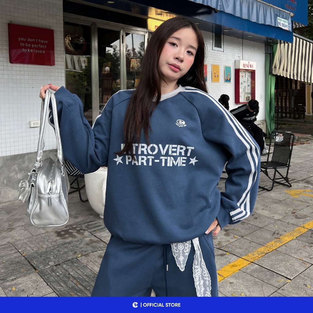 Áo sweater nỉ mùa đông nam nữ Local Brand Chính Hãng City Cycle Áo sweater Half Half