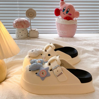 Dép sục nữ đế cao 5cm Mita kèm charm Cún xanh SR V2 kiểu sandal dễ thương năng động CS-212