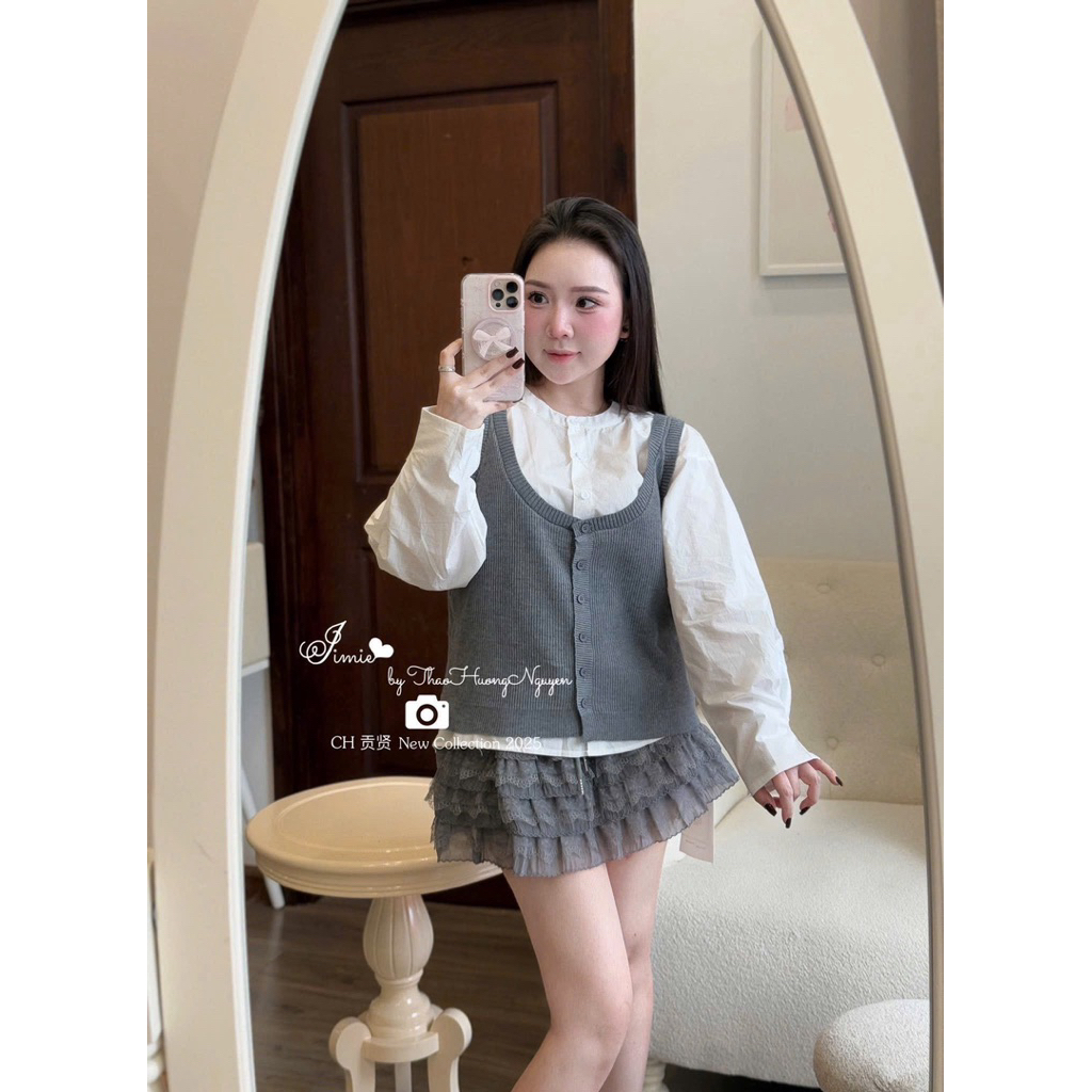 [𝐒𝐮𝐙𝐲] Chân Váy Ren Tầng Dài 33cm QCCC Loại 1