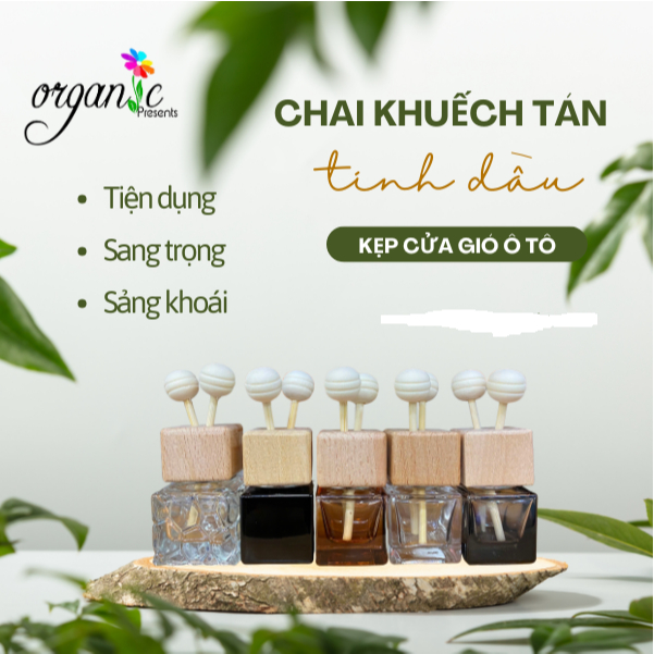 CHAI KHUẾCH TÁN KẸP CỬA GIÓ Ô TÔ 10 ML