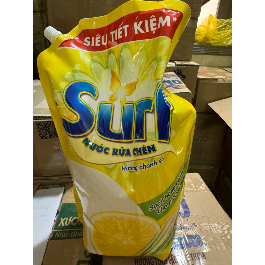 surf nước rửa chén túi chanh sả 3.2kg - - SURRC