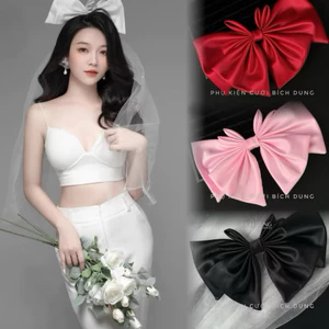 🎀🎀🎀Kẹp nơ cài tóc cô dâu