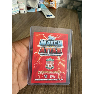 Thẻ Cầu Thủ Bóng Đá Match Attax  Steven Gerrard G8 2012/13 12/13 Super Rare Card Siêu Hiếm VIP
