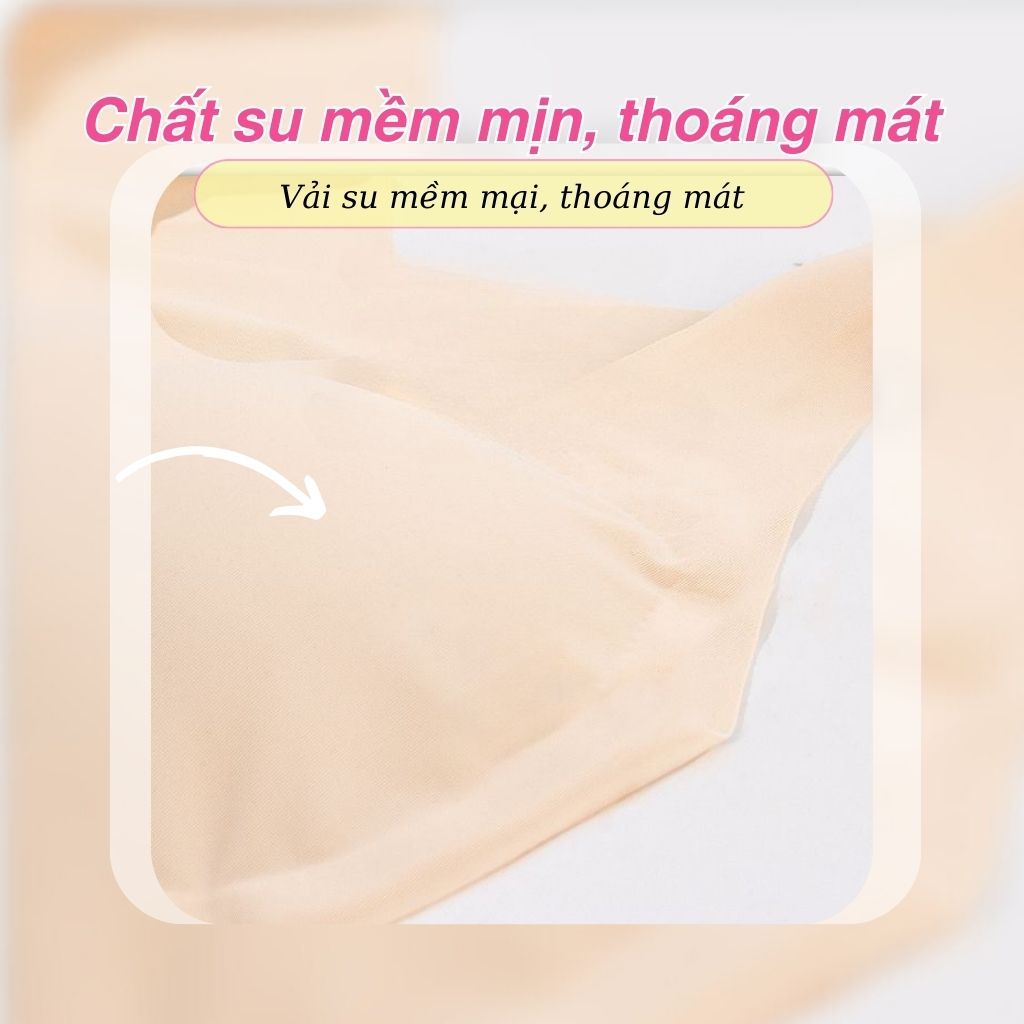 Áo lot bra nữ không gọng đúc su thun lạnh mềm mại thoáng mát, Áo ngực nữ đệm mút mỏng LANIXA A5262