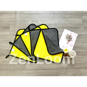 Set 5 Khăn lau xe hơi, lau kính, lau tay – microfiber siêu thấm hút, mềm mịn 30x30cm