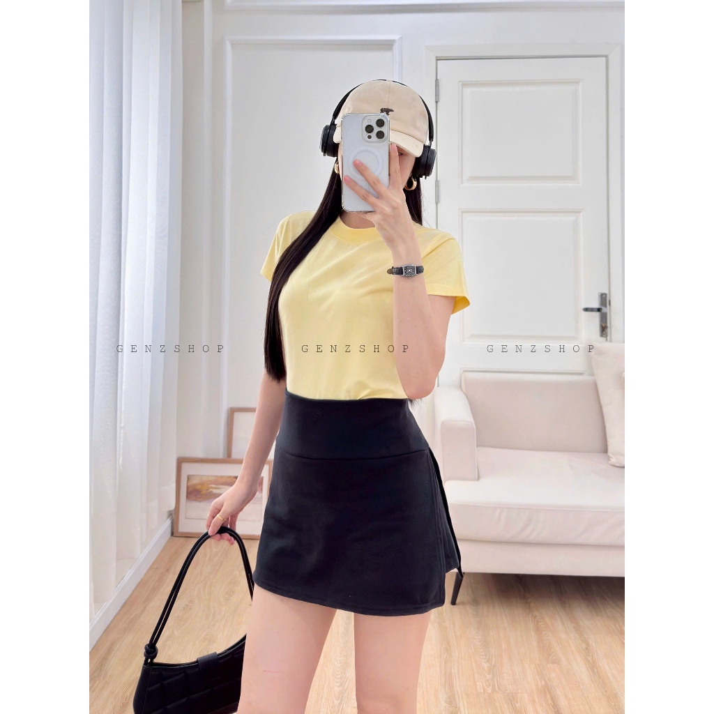 [Bản Cải Tiến] Áo Thun Baby Tee Trơn Chất Liệu 100% Cotton Co Giãn 4C Genz25