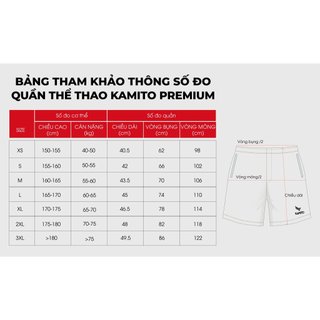 Quần Short Thể Thao Kamito Premium V2 Chất Liệu Vải Dù Thoải Mái, Dễ Chịu
