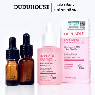 Tinh Chất Derladie Niacinamide 20% Laboratoire Ampoule Serum Giảm mụn, mờ thâm, se lỗ chân lông 30ml