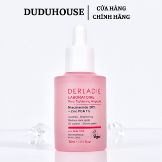 Tinh Chất Derladie Niacinamide 20% Laboratoire Ampoule Serum Giảm mụn, mờ thâm, se lỗ chân lông 30ml