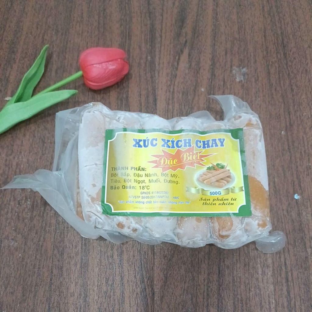 Thực phẩm chay Xúc xích chay đặt biệt 500gr