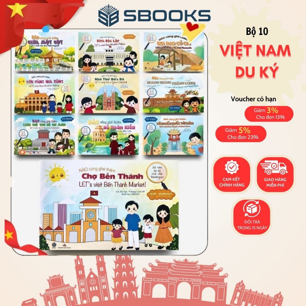 Sách Thiếu Nhi - Bộ 10 Hà Nội - Sài Gòn Du Ký - SBOOKS