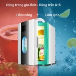 ( Giá tốt )Tủ lạnh mini 12L SAST( Đen Trắng ) làm lạnh nhanh với 2 chế độ Làm lạnh + Hâm nóng cho gia đình và trên ô tô, — ảnh 3