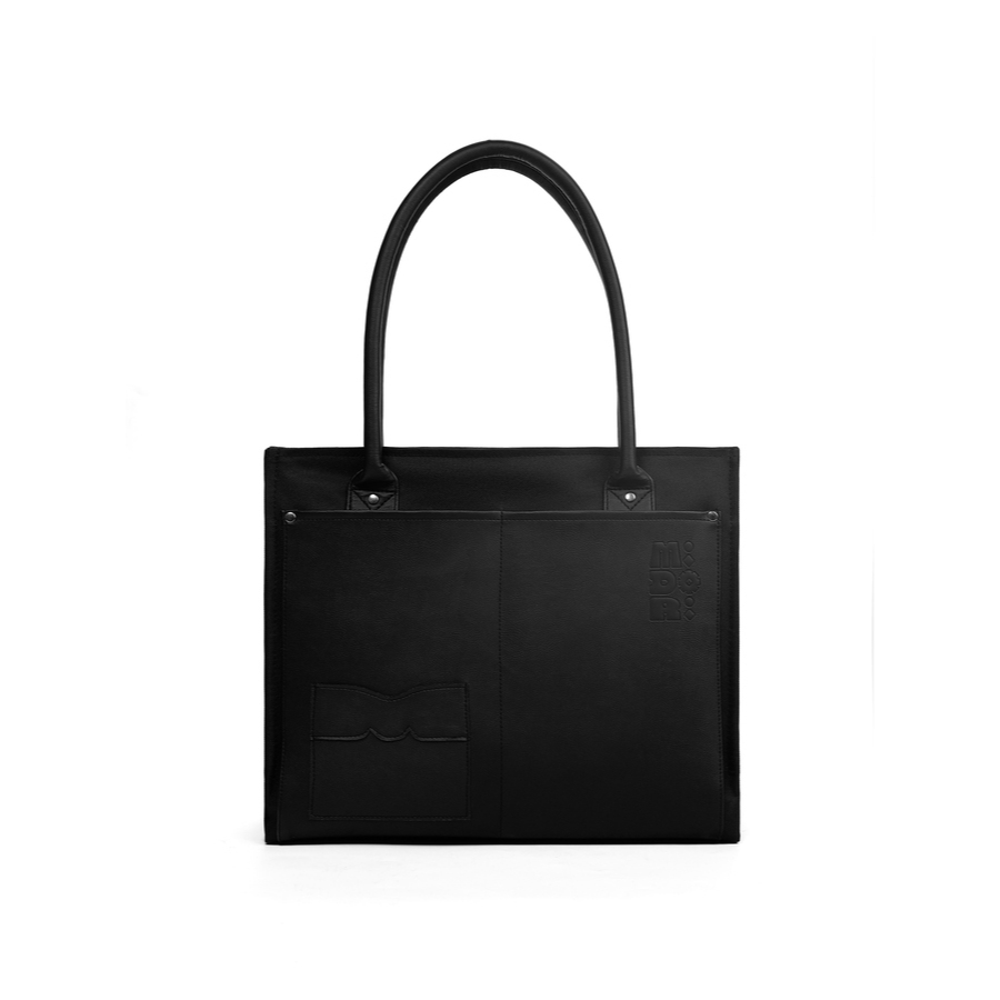 Túi Tote Đeo Vai Vải Phối Da PU JAMMIE Nam Nữ Bền Đẹp Trượt Nước Thời Trang | CELESA