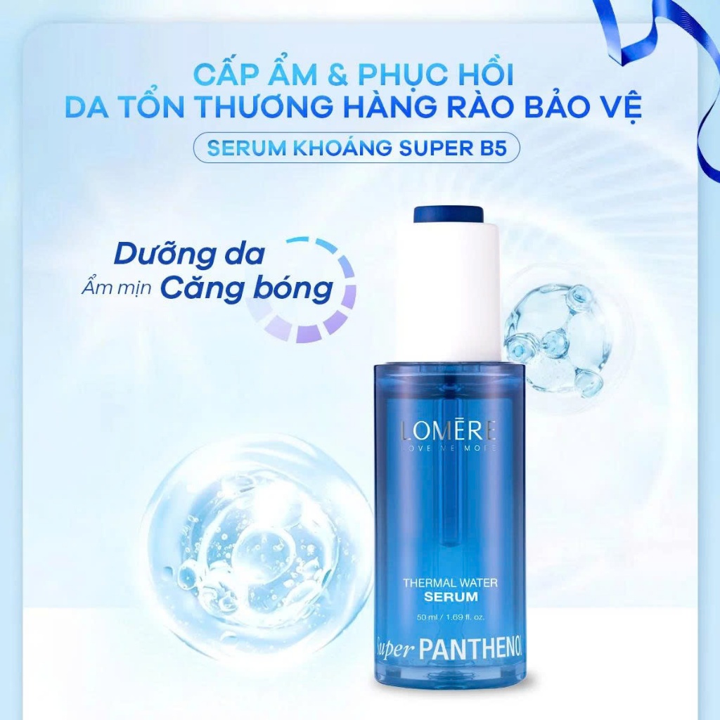 [MALL] Tinh chất LOMERE Super Panthenol B5 Serum khoáng phục hồi, cấp ẩm, làm dịu mọi loại da, da nhạy cảm 50ml