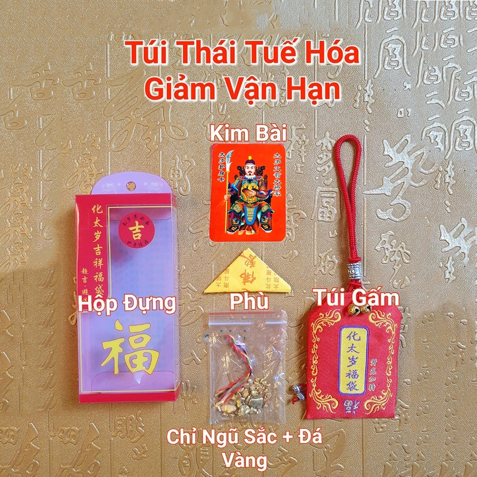 [HỎA TỐC] Combo túi giải thái tuế 2026 - TÝ - SỬU - MÃO - NGỌ - DẬU, Quà Tết